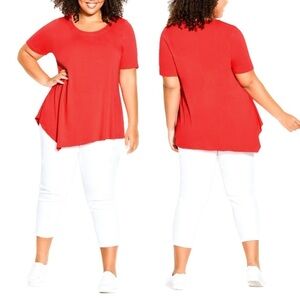 Avenue Size 18/20 (1X) Asymmetrical Hem Tunic (T17.5)